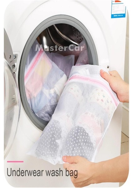 Premium Kalite Çamaşır Yıkama Filesi Renkli Fermuarlı 3 Adet Çamaşır Torbası Fileli Kirli Sepeti modelleri