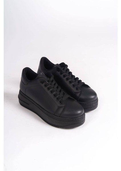 Jet-Bıana Bağcıklı Ortopedik Taban Kadın Sneaker Spor Ayakkabı Cst - Siyah fırsatları