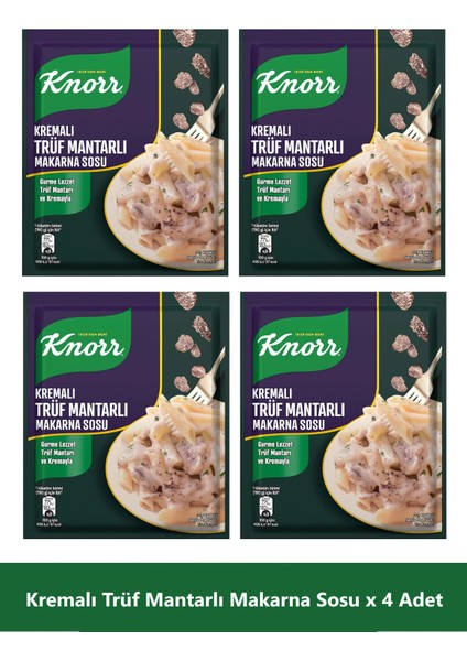 Kremalı Trüf Mantarlı Makarna Sosu 52 gr x 4 Adet