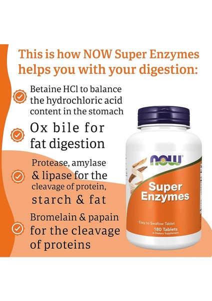 Super Enzymes Betaine Hcl Ox Bile Papaya Pancreatin 11X Units Protease Usp Units Lipase Bromelain (From Pineapple) (120 Gdu) 40 mg Acid Stable Protease (Aspergillopepsin) (50 Sapu) 10 mg Papain