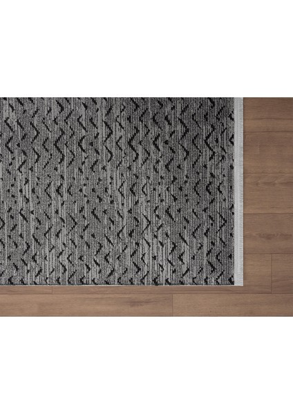 Feel FL010Z Gri Halı Modern Desenli Akrilik Tozu Az Pamuk Taban Salon Halısı Yatak Odası Koridor fırsatları
