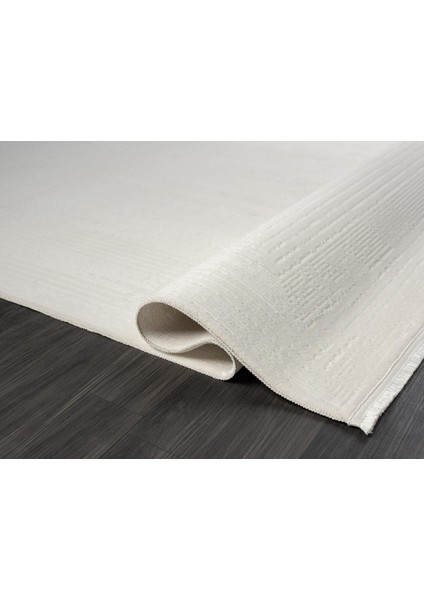 Armony AR007A Beyaz Halı Modern Desen Akrilik Pamuk Taban Tozu Az Salon Halısı Yatak Odası Koridor fırsatları