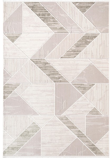 Armada AD003Y Gri Halı Yeşil Geometrik Detaylı Akrilik Tozu Az Salon Halısı Yatak Odası Karidor fiyatları