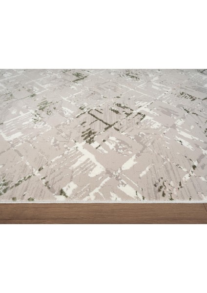 Armada AD004Y Gri Halı Yeşil Geometrik Detaylı Akrilik Tozu Az Salon Halısı Yatak Odası Karidor fırsatları