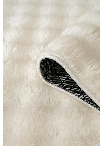 Bubble Beyaz Yıkanabilir Kaymaz Taban Bambu Yumuşak Dokulu Peluş Halı Mutfak Koridor Salon Halısı modelleri