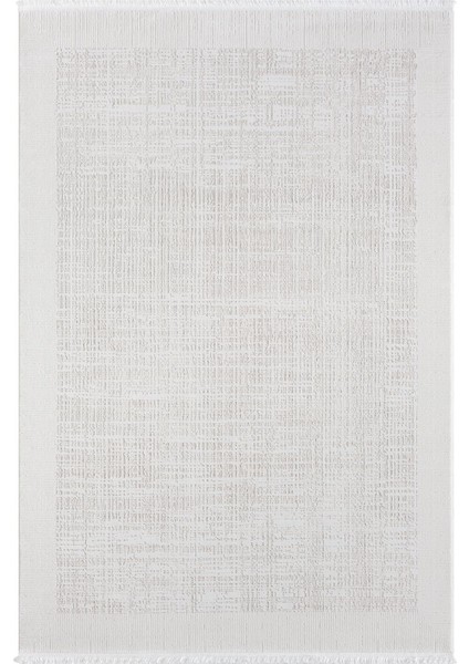 Vista VS003A Beyaz Halı Modern Desen Antialerjik Pamuk Taban Yıkanabilir Salon Halısı Yatak Odası modelleri