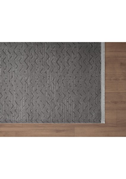 Feel FL010G Antarit Gri Halı Modern Desenli Akrilik Tozu Az Salon Halısı Yatak Odası Koridor Halısı fiyatları