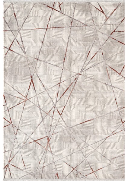 Porto PP007T Beyaz Akrilik Halı Geometrik Desenli Yumuşak Dokulu Tozu Az Yatak Odası Mutfak Koridor fiyatları