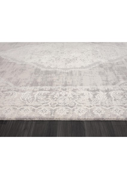 Vista VS002A Beyaz Halı Klasik Desen Antialerjik Pamuk Taban Yıkanabilir Salon Halısı Yatak Odası indirimleri