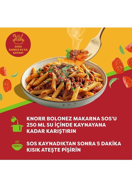 Bolonez Makarna Sosu 45 gr x 6 Adet indirimleri
