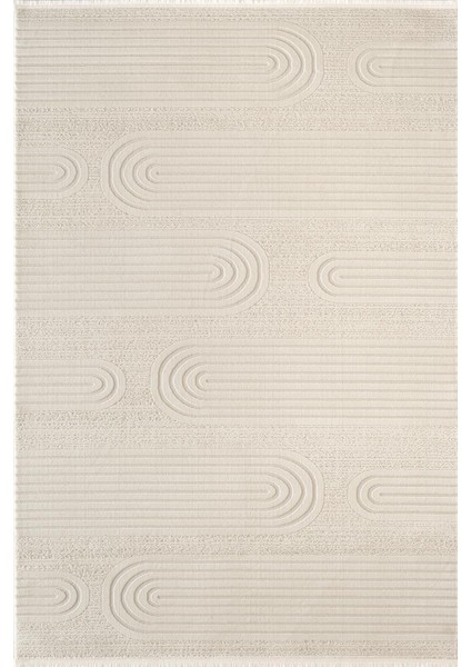 Lıfe LF006W Beyaz Halı Modern Desen Antialerjik Pamuk Taban Yıkanabilir Salon Halısı Yatak Odası modelleri