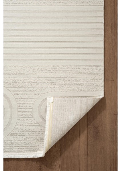 Lıfe LF006W Beyaz Halı Modern Desen Antialerjik Pamuk Taban Yıkanabilir Salon Halısı Yatak Odası fırsatları