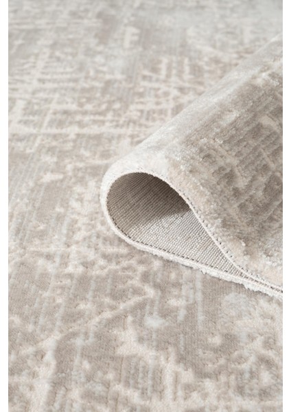 Lıfe LF004A Bej Halı Modern Desen Antialerjik Pamuk Taban Yıkanabilir Salon Halısı Yatak Odası indirimleri