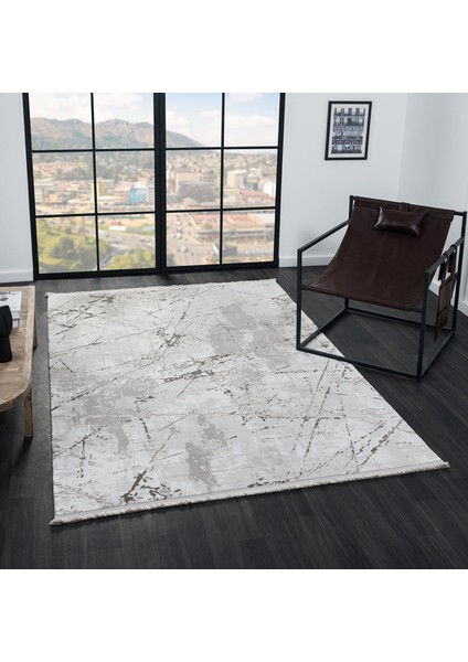 Vısta VS014K Vızon Halı Modern Desen Antialerjik Pamuk Taban Yıkanabilir Salon Halısı Yatak Odası