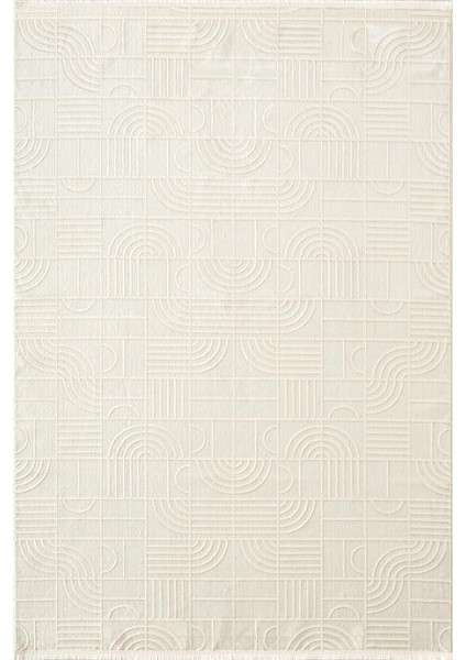 Quatro QU016A Beyaz Halı Modern Desen Pamuk Taban Salon Halısı Yatak Odası Mutfak Koridor fiyatları