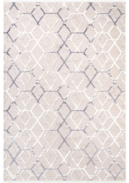 Armada AD001M Gri Halı Mavi Geometrik Detaylı Akrilik Tozu Az Salon Halısı Yatak Odası Karidor fiyatları