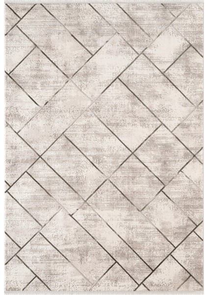 Porto PP005Y Beyaz Akrilik Halı Yeşil Geometrik Desenli Yumuşak Dokulu Tozu Az Yatak Odası Mutfak fiyatları