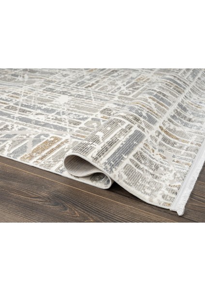 Sılva SL109A Krem Halı Modern Desen Antialerjik Pamuk Taban Salon Halısı Yatak Odası Mutfak Koridor indirimleri