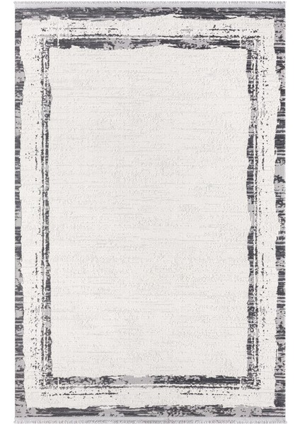 Vista VS004G Krem Halı Modern Desen Antialerjik Pamuk Taban Yıkanabilir Salon Halısı Yatak Odası modelleri