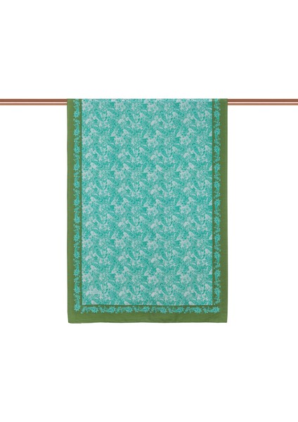 Turkuaz Ipekevi Dört Mevsim Tensel Şal 2890