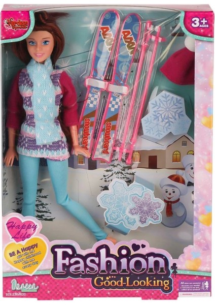 Bfs WG-66730-66731 Aksesuarlı Kayakçı Bebek 29 cm -Vardem Oyuncak fırsatları