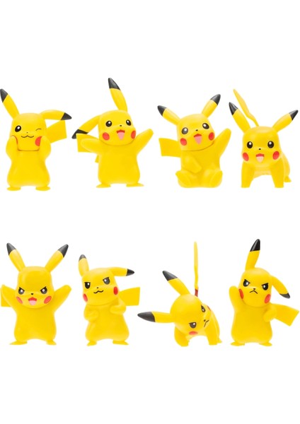 Bfs Pokemon Battle 8'li Figür Seti Pikachu