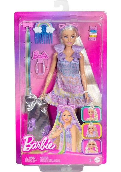 Bfs JCT72 Barbie Upuzun Muhteşem Saçlı Bebek - Saç Tasarım Oyun Seti indirimleri