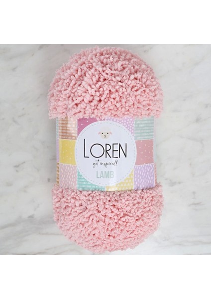 Lamb Pembe El Örgü İpi - R079