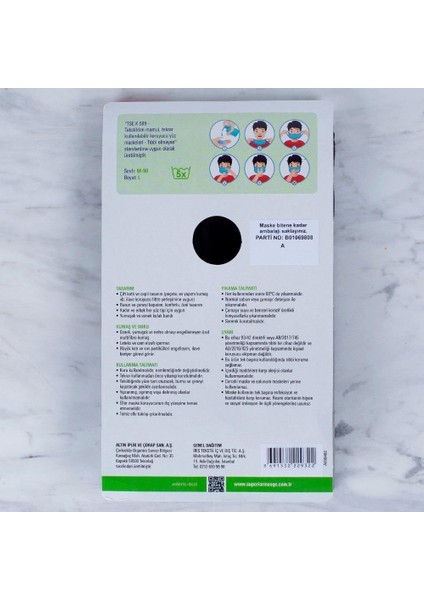 Bfs 3 Adet Yıkanabilir Maske modelleri