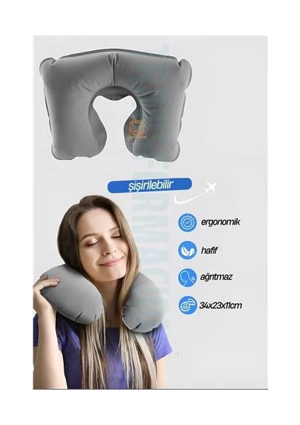 Bfs Seyahat Boyun Yastığı Taşınabilir Seyahat Uyku Yastığı