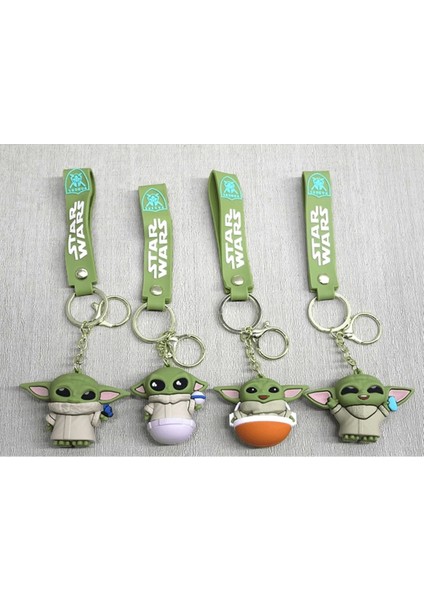 Bfs Baby Yoda Silikon Anahtarlık | Karakter Figürü ALK4268 | Lisinya