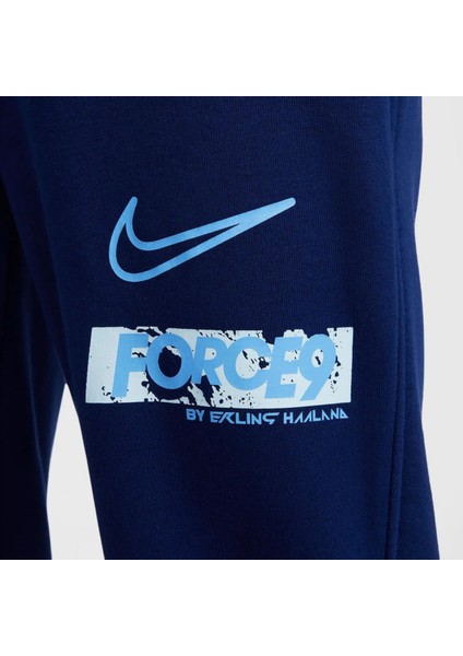 Erling Haaland Çocuk Unisex Club Fleece Polar Eşofman Altı Mavi -Soğuk Hava Için Rahat ve Sıcak Alt HJ3836 fırsatları