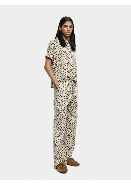 %100 Liyosel Hayvan Desenli Pantolon modelleri