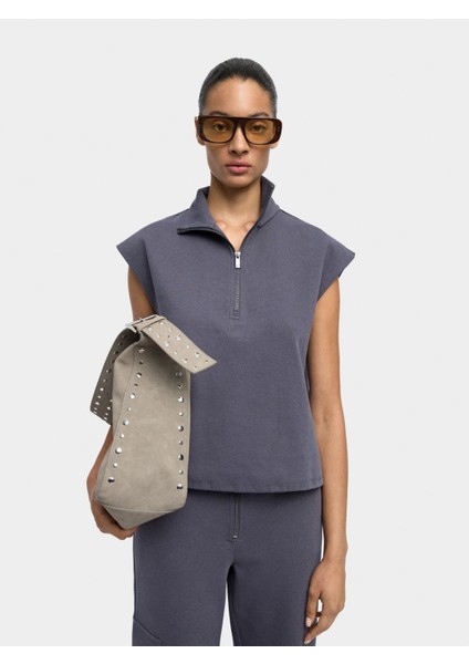 Kolsuz Pamuklu Sweatshirt