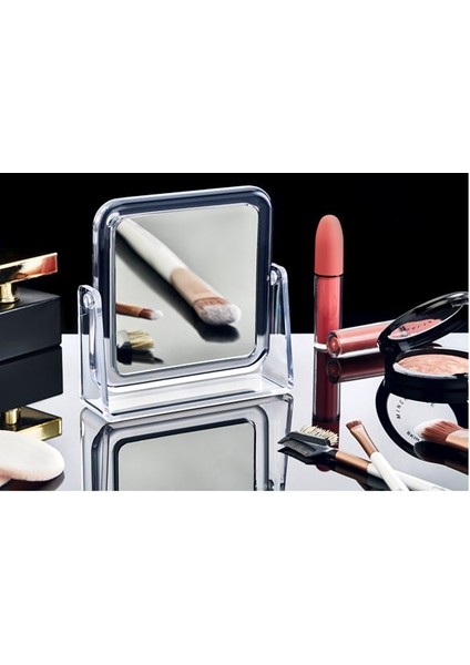 Büro Ev Ofis Dekoru Için 360 Dönen Yakınlaştıran Kare Makyaj Aynası fırsatları