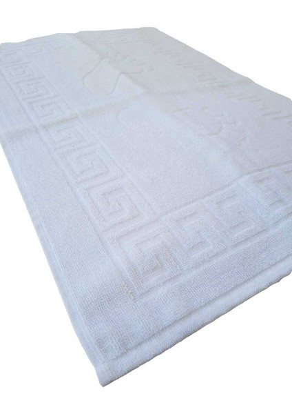 2 Li Ayak Izli Banyo Paspas 100 Pamuklu Ayak Havlusu 50X70 cm
