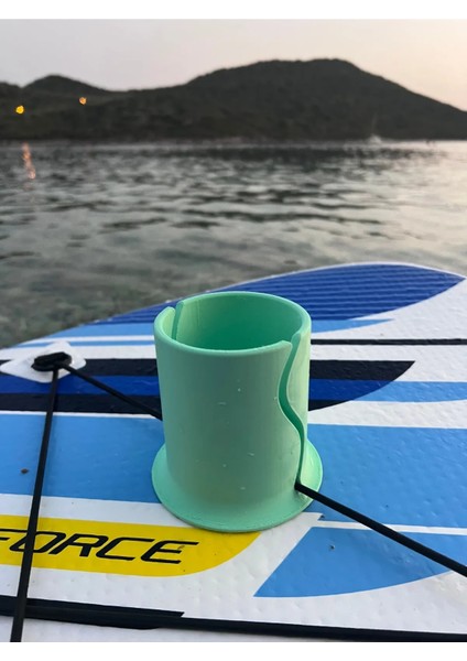 Paddle Board Sup Board Kano Termos Bardak Tutucu - Yeşil