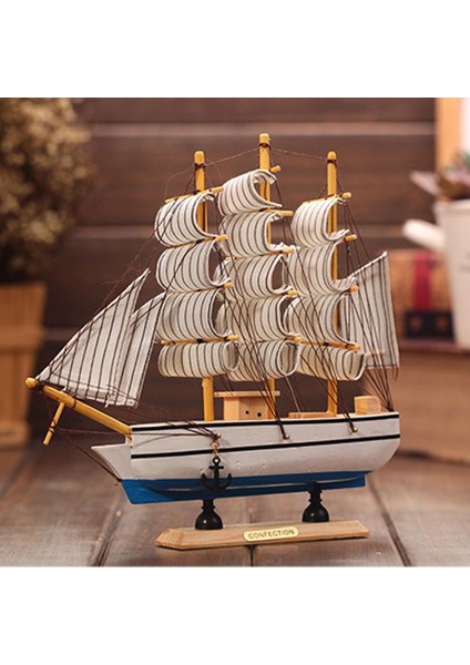 Büro Ev Ofis Dekoru Için Ahşap Yapım Yelkenli Gemi Maketi fiyatları