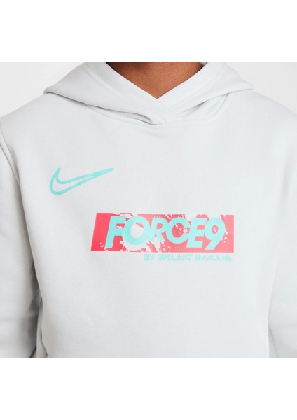 Çocuk Unisex Club Fleece Polar Kapüşonlu Kanguru Cepli Gri Sweatshirt - ( HJ3837-025 ) fırsatları