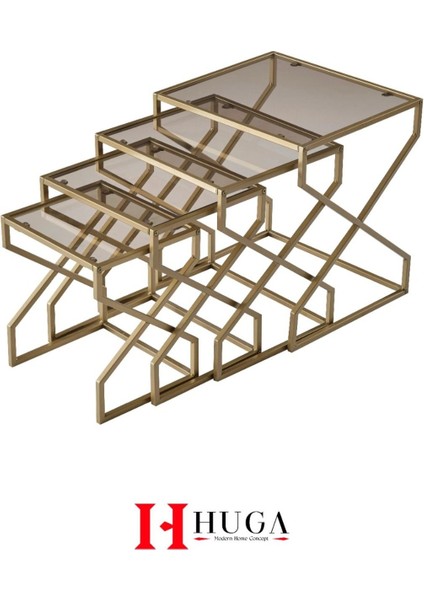 Ela 4lü Zigon Sehpa Yan Sehpa 45*50 Ölçü fiyatları