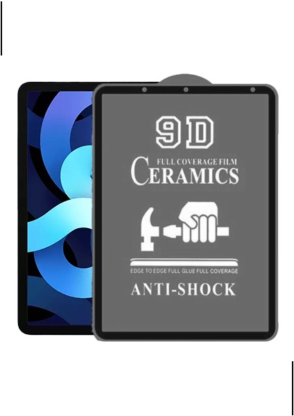 iPad Air 4. Nesil 10.9" Seramik Nano Ekran Koruyucu Çerçeveli Esnek Kırılmaz Darbe Emici Özellikli fiyatları