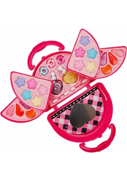 Bfs 4278 Pretty Pinky 3 Katlı Pembe Çantalı Makyaj Seti -Sunman fiyatları