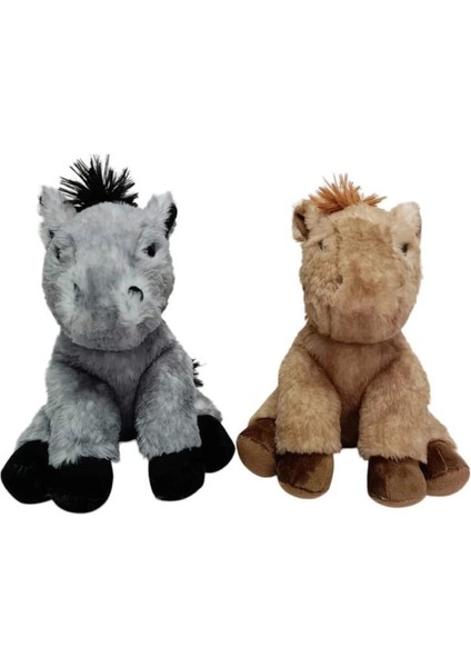 PB31558-23 Peluş Oturan At 23 cm