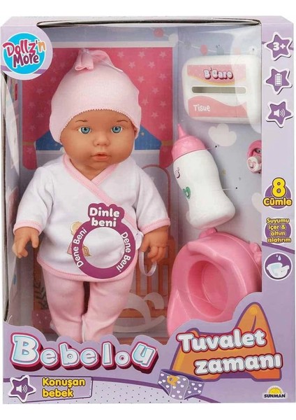 Bfs Nessiworld 30011 Bebelou Tuvalet Zamanı Sesli Bebek Seti 35 cm -Sunman modelleri