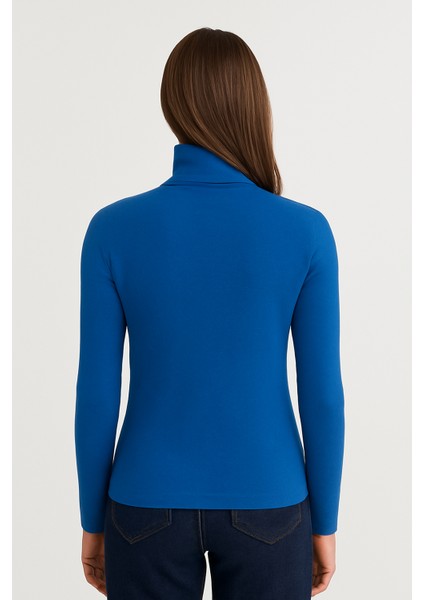 Kadın Tam Boğazlı Yumuşak Dokulu Kazak modelleri