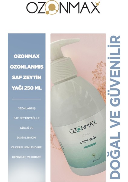 Ozon Yağı 250 ml (Ozonlanmış Saf Zeytin Yağı), Soğuk Sıkım, %100 Saf Ve Doğal Bakım, fiyatları