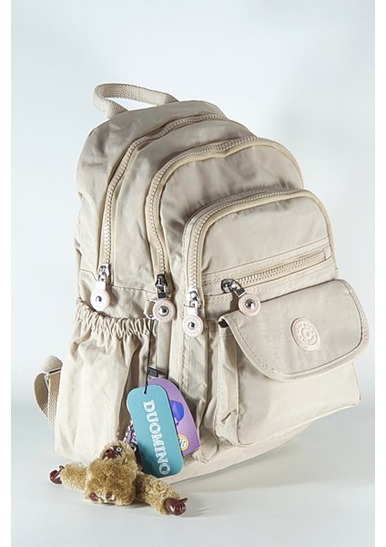 Krem Klasik Boy Sırt Çantası 12'' İnç Günlük Kullanım Su Geçirmez / Tablet Çantası / Spor Çantası