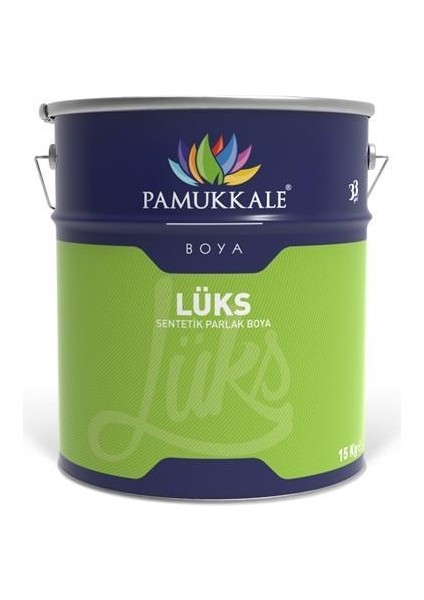 Pamukkale Lüks Sentetik Yağlı Boya 15 Lt Mat Beyaz
