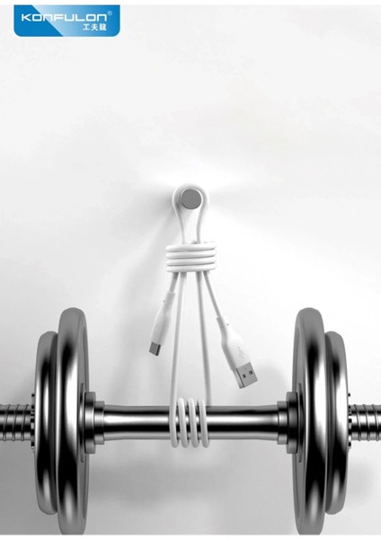 Bfs DC64 USB To Lightning 1m 3.0A Hızlı Şarj Kablo - Beyaz modelleri