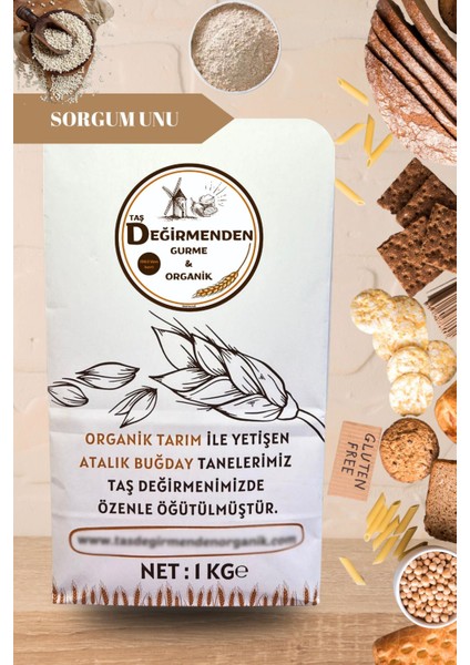 Organik Tam Sorgum Unu (Gluten İçermez) - 1 Kilo